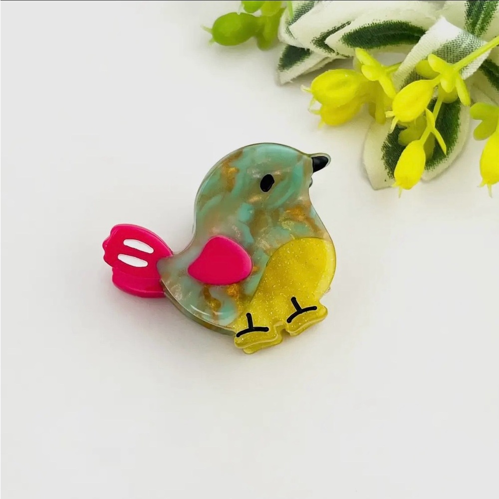 Colorful Bird Mini hair clip  Set - Picture 2 of 3
